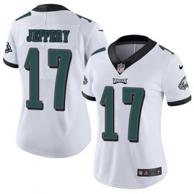 Wholesale Cheap Nike Eagles #17 Alshon Jeffery White Women\'s Stitched NFL Vapor Untouchable Limited Jersey