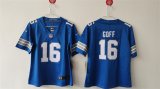 Cheap Youth Detroit Lions #16 Jared Goff Blue 2024 F.U.S.E. Vapor Limited Stitched Jersey