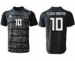 Wholesale Cheap Mexico #10 G.Dos Santos Black Soccer Country Jersey