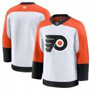 Men's Philadelphia Flyers Blank White 2024-25 Away Stitched Hockey Jersey