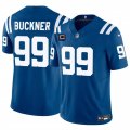 Cheap Men's Indianapolis Colts #99 DeForest Buckner Blue 2024 F.U.S.E. With 4-Star C Patch Vapor Limited Stitched Football Jersey