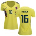 Wholesale Cheap Women's Colombia #16 M.Borja Home Soccer Country Jersey