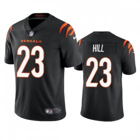 Wholesale Cheap Men\'s Cincinnati Bengals #23 Daxton Hill Black Vapor Untouchable Limited Stitched Jersey