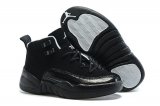 Wholesale Cheap Kids Air Jordan 12 Oreo Black