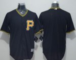 Wholesale Cheap Pirates Blank Black New Cool Base Stitched MLB Jersey