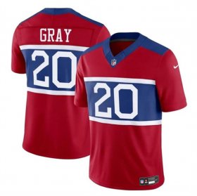 Cheap Men\'s New York Giants #20 Eric Gray Century Red Alternate Vapor F.U.S.E. Limited Football Stitched Jersey