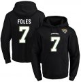 Wholesale Cheap Nike Jaguars #7 Nick Foles Black Name & Number Pullover NFL Hoodie