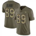 Wholesale Cheap Nike Jaguars #89 Josh Oliver Olive/Camo Men's Stitched NFL Limited 2017 Salute To Service Jersey