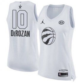 Wholesale Cheap Nike Toronto Raptors #10 DeMar DeRozan White Women\'s NBA Jordan Swingman 2018 All-Star Game Jersey