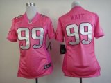 Wholesale Cheap Nike Texans #99 J.J. Watt Pink Women's Be Luv'd Stitched NFL Elite Jersey