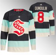 Cheap Men's Seattle Kraken #8 Brian Dumoulin Deep Sea Blue 2024 Winter Classic Primegreen Stitched Jersey