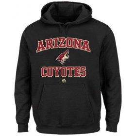 Wholesale Cheap Arizona Coyotes Majestic Heart & Soul Hoodie Black