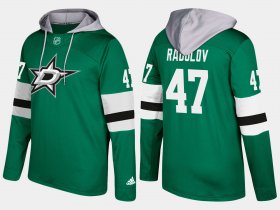 Wholesale Cheap Stars #47 Alexander Radulov Green Name And Number Hoodie