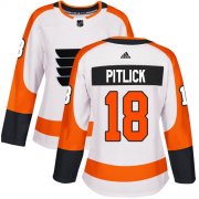 Wholesale Cheap Adidas Flyers #18 Tyler Pitlick White Road Authentic Women's Stitched NHL Jersey