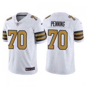 Wholesale Cheap Men\'s New Orleans Saints #70 Trevor Penning White Color Rush Limited Stitched Jersey