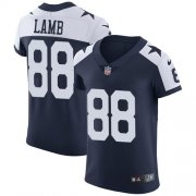 Wholesale Cheap Nike Cowboys #88 CeeDee Lamb Navy Blue Thanksgiving Men's Stitched NFL Vapor Untouchable Throwback Elite Jersey