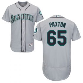 Wholesale Cheap Mariners #65 James Paxton Grey Flexbase Authentic Collection Stitched MLB Jersey