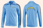 Wholesale Cheap NFL Los Angeles Chargers Team Logo Jacket Light Blue_2