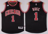 Wholesale Cheap Chicago Bulls #1 Derrick Rose Revolution 30 Swingman 2014 New Black Jersey