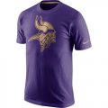 Wholesale Cheap Men's Minnesota Vikings Nike Purple Championship Drive Gold Collection Performance T-Shirt