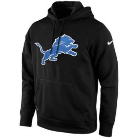 Wholesale Cheap Men\'s Detroit Lions Nike Black KO Logo Essential Hoodie