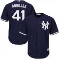 Wholesale Cheap New York Yankees #41 Miguel Andujar Majestic Cool Base Jersey Navy