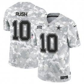 Men\'s Dallas Cowboys #10 Cooper Rush 2024 F.U.S.E Arctic Camo Salute To Service Limited Stitched Football Jersey