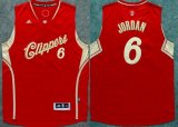 Wholesale Cheap Men's Los Angeles Clippers #6 DeAndre Jordan Revolution 30 Swingman 2015 Christmas Day Red Jersey