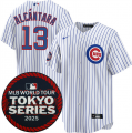 Cheap Men's Chicago Cubs #13 Kevin Alcantara White 2025 World Tour Tokyo Series Home Stitched Baseball Jersey