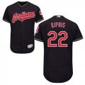 Wholesale Cheap Indians #22 Jason Kipnis Navy Blue Flexbase Authentic Collection Stitched MLB Jersey