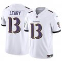 Cheap Men's Baltimore Ravens #13 Devin Leary White 2023 F.U.S.E. Vapor Limited Football Jersey