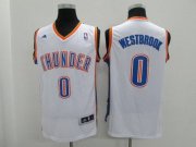 Cheap Youth Oklahoma City Thunder #0 Russell Westbrook White Jersey