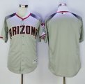 Wholesale Cheap Diamondbacks Blank Gray/Brick New Cool Base Stitched MLB Jersey