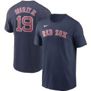 Wholesale Cheap Boston Red Sox #19 Jackie Bradley Jr. Nike Name & Number T-Shirt Navy