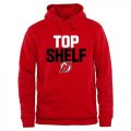 Wholesale Cheap New Jersey Devils Top Shelf Pullover Hoodie Scarlet