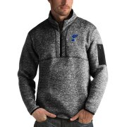 Wholesale Cheap St. Louis Blues Antigua Fortune Quarter-Zip Pullover Jacket Charcoal