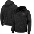 Wholesale Cheap Men's Baltimore Ravens G-III Sports by Carl Banks Heathered Black Discovery Sherpa Full-Zip Jacket