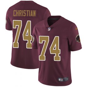 Wholesale Cheap Nike Redskins #74 Geron Christian Burgundy Red Alternate Men\'s Stitched NFL Vapor Untouchable Limited Jersey