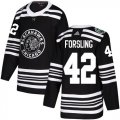 Wholesale Cheap Adidas Blackhawks #42 Gustav Forsling Black Authentic 2019 Winter Classic Stitched NHL Jersey