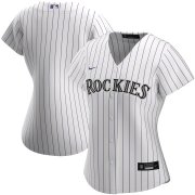 Wholesale Cheap Colorado Rockies Nike Women's Home 2020 MLB Team Jersey White