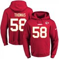 Wholesale Cheap Nike Chiefs #58 Derrick Thomas Red Name & Number Pullover NFL Hoodie