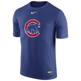 Wholesale Cheap Chicago Cubs Nike Authentic Collection Legend Logo 1.5 Performance T-Shirt Royal