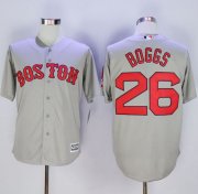 Wholesale Cheap Red Sox #26 Wade Boggs New Grey Cool Base Stitched MLB Jersey