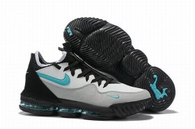 Wholesale Cheap Nike Lebron James 16 Air Cushion Low Shoes Black Gray Jade