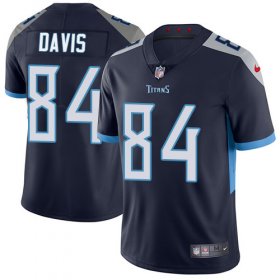 Wholesale Cheap Nike Titans #84 Corey Davis Navy Blue Team Color Youth Stitched NFL Vapor Untouchable Limited Jersey