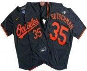 Cheap Men's Baltimore Orioles #35 Adley Rutschman Black Limited Jersey