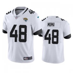 Wholesale Cheap Men\'s Jacksonville Jaguars #48 Chad Muma White Vapor Untouchable Limited Stitched Jersey