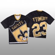 Wholesale Cheap NFL New Orleans Saints #23 Marshon Lattimore Black Men's Mitchell & Nell Big Face Fashion Limited NFL Jersey