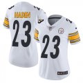 Wholesale Cheap Nike Steelers #23 Joe Haden White Women's Stitched NFL Vapor Untouchable Limited Jersey