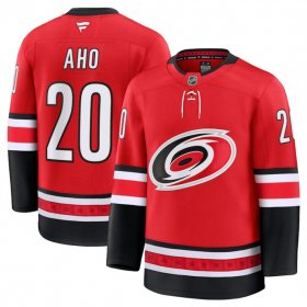 Men\'s Carolina Hurricanes #20 Sebastian Aho Red 2024-25 Alternate Stitched Hockey Jersey